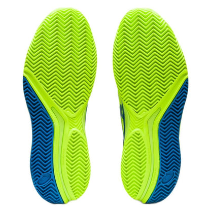 Asics Gel Resolution 9 Clay Women's Tennis Shoe (Green/Blue) - RacquetGuys.ca