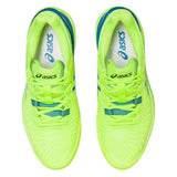 Asics Gel Resolution 9 Clay Women's Tennis Shoe (Green/Blue) - RacquetGuys.ca