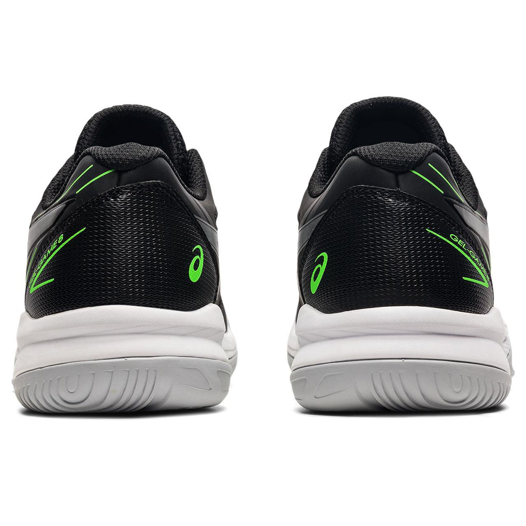Asics Gel Game 8 GS Junior Tennis Shoe (Black/Pure Silver) | RacquetGuys.ca