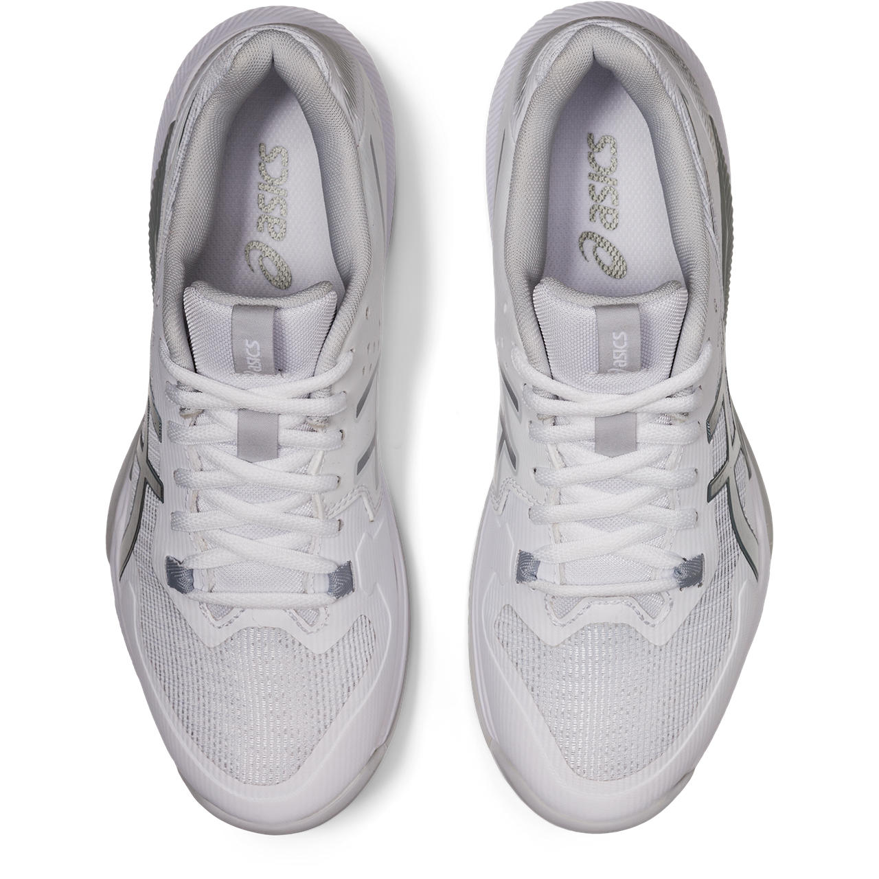 Asics Gel Tactic Women's Indoor Court Shoe (White/Silver) - RacquetGuys.ca