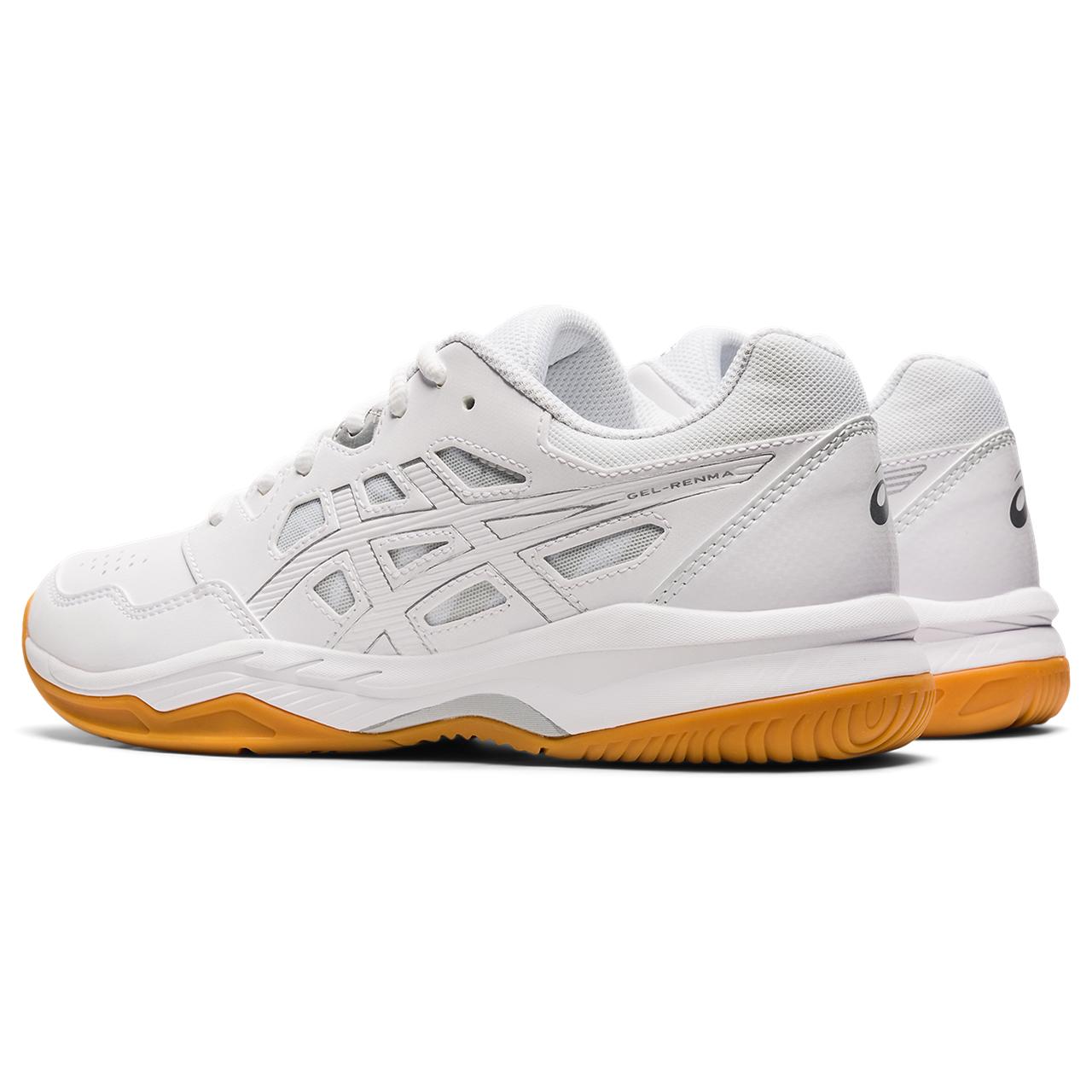 Asics Gel Renma Women's Indoor Court Shoe (White/Pure Silver) - RacquetGuys.ca