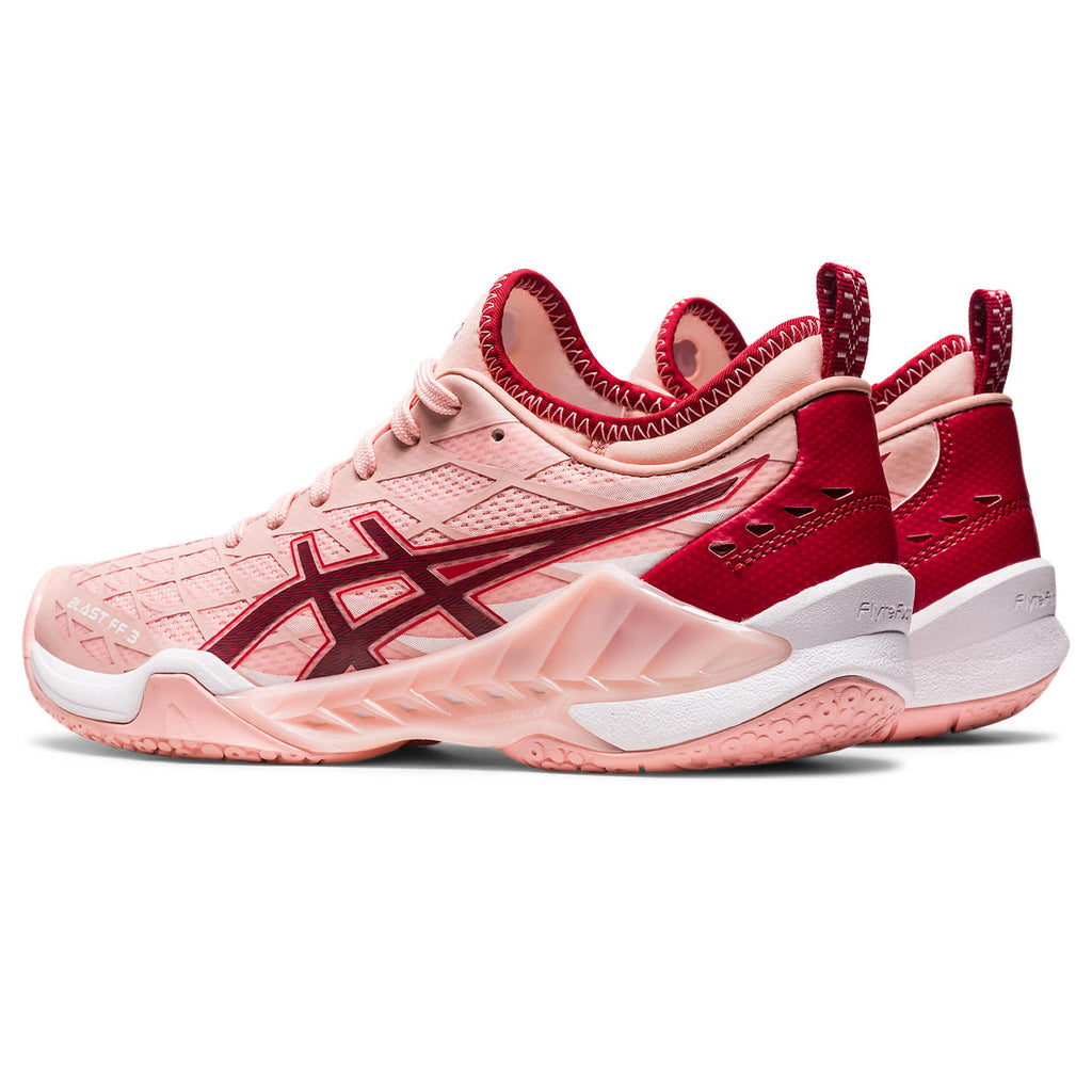 Asics Blast FF 3 Women's Indoor Court Shoe (Frosted Rose/Cranberry) - RacquetGuys.ca