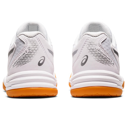 Asics Gel Upcourt 5 Women's Indoor Court Shoe (White/Pure Silver) - RacquetGuys.ca