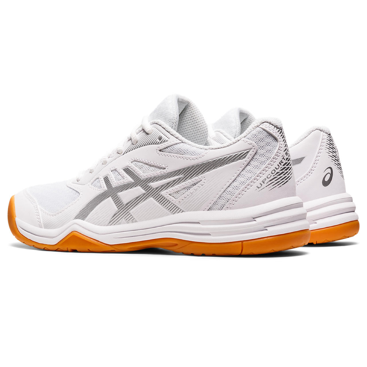 Asics Gel Upcourt 5 Women's Indoor Court Shoe (White/Pure Silver) - RacquetGuys.ca