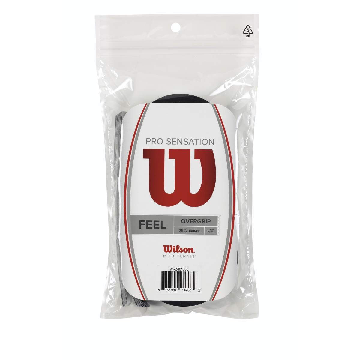 Wilson Pro Sensation Overgrip 30 Pack (Black) - RacquetGuys.ca