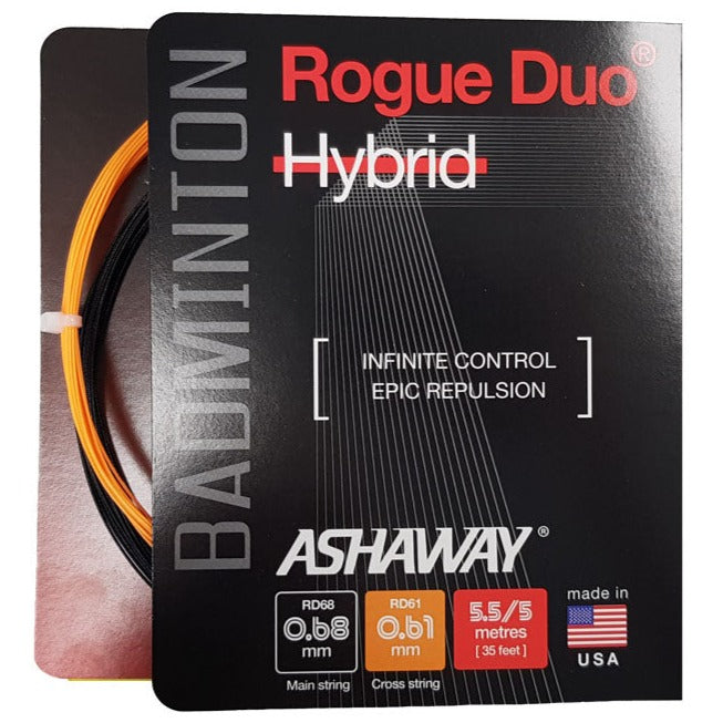Ashaway Rogue Duo Hybrid Badminton String - RacquetGuys.ca