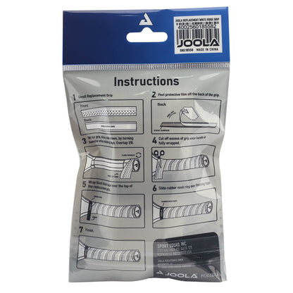 JOOLA Replacement White Ridge Grip (2 Pack) - RacquetGuys.ca