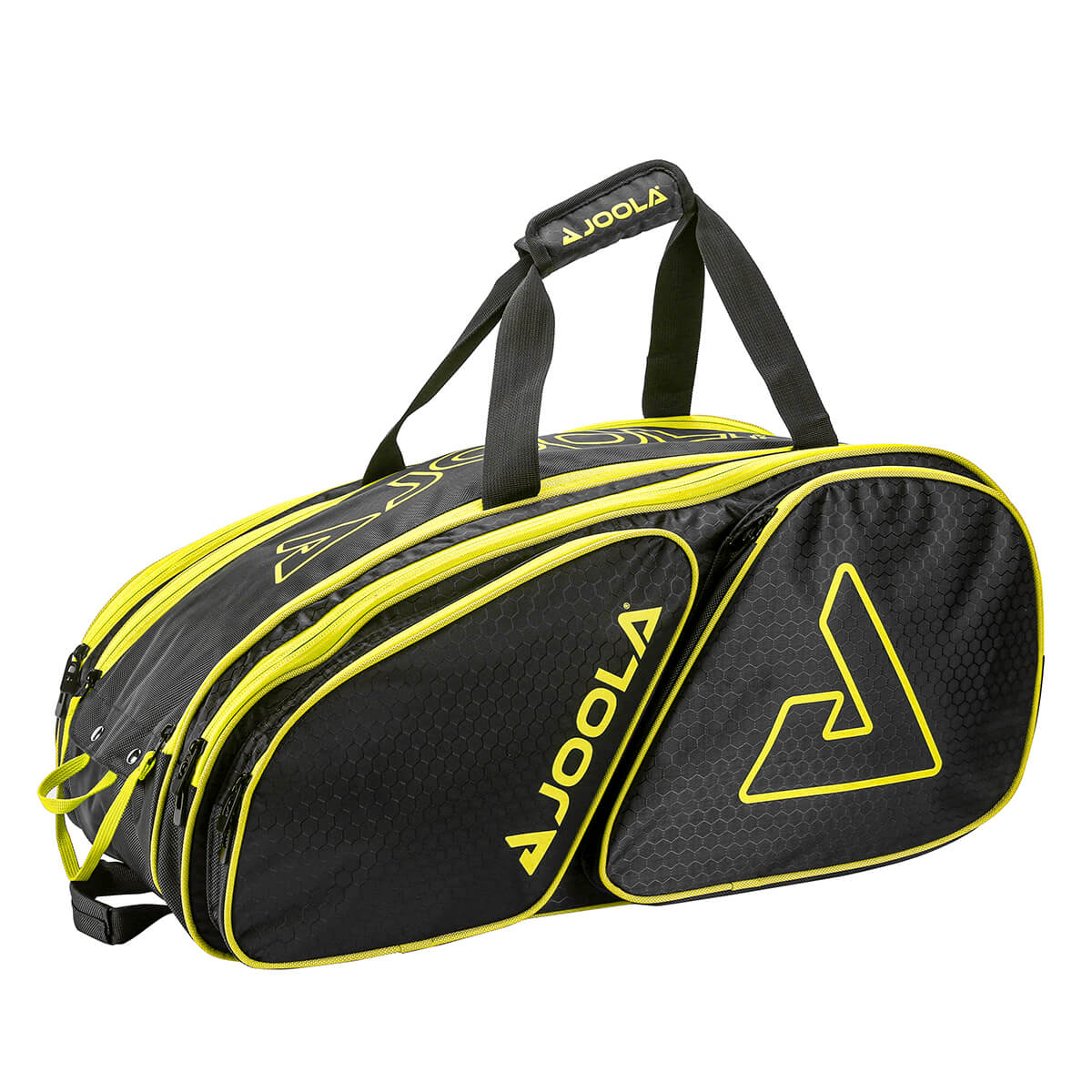 JOOLA Tour Elite Pickleball Bag (Black/Yellow) - RacquetGuys.ca