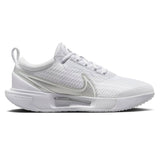 Nike Court Zoom Pro Women's Tennis Shoe (White/Silver)