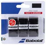 Babolat Pro Tour Overgrip 3 Pack (Black)