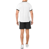 Asics Men's Club Short Sleeve Top (White) - RacquetGuys.ca