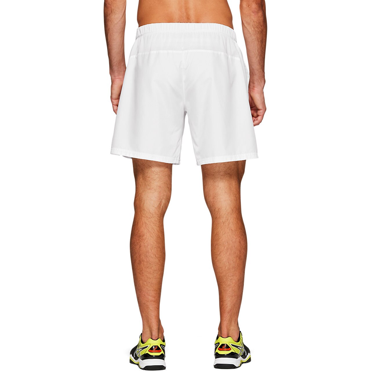 Asics Men's Club 7 Inch Shorts (White) - RacquetGuys.ca