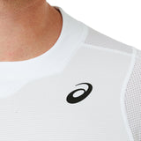 Asics Men's Gel Cool Short Sleeve Top (White) - RacquetGuys.ca