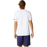 Asics Men's Court Short Sleeve Top (White) - RacquetGuys.ca