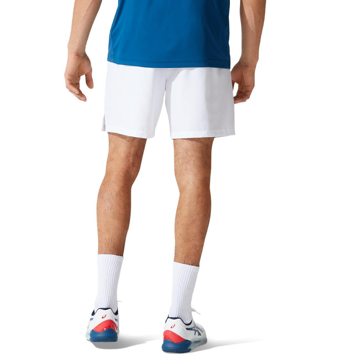 Asics Men's 7-Inch Shorts (Brilliant White) - RacquetGuys.ca