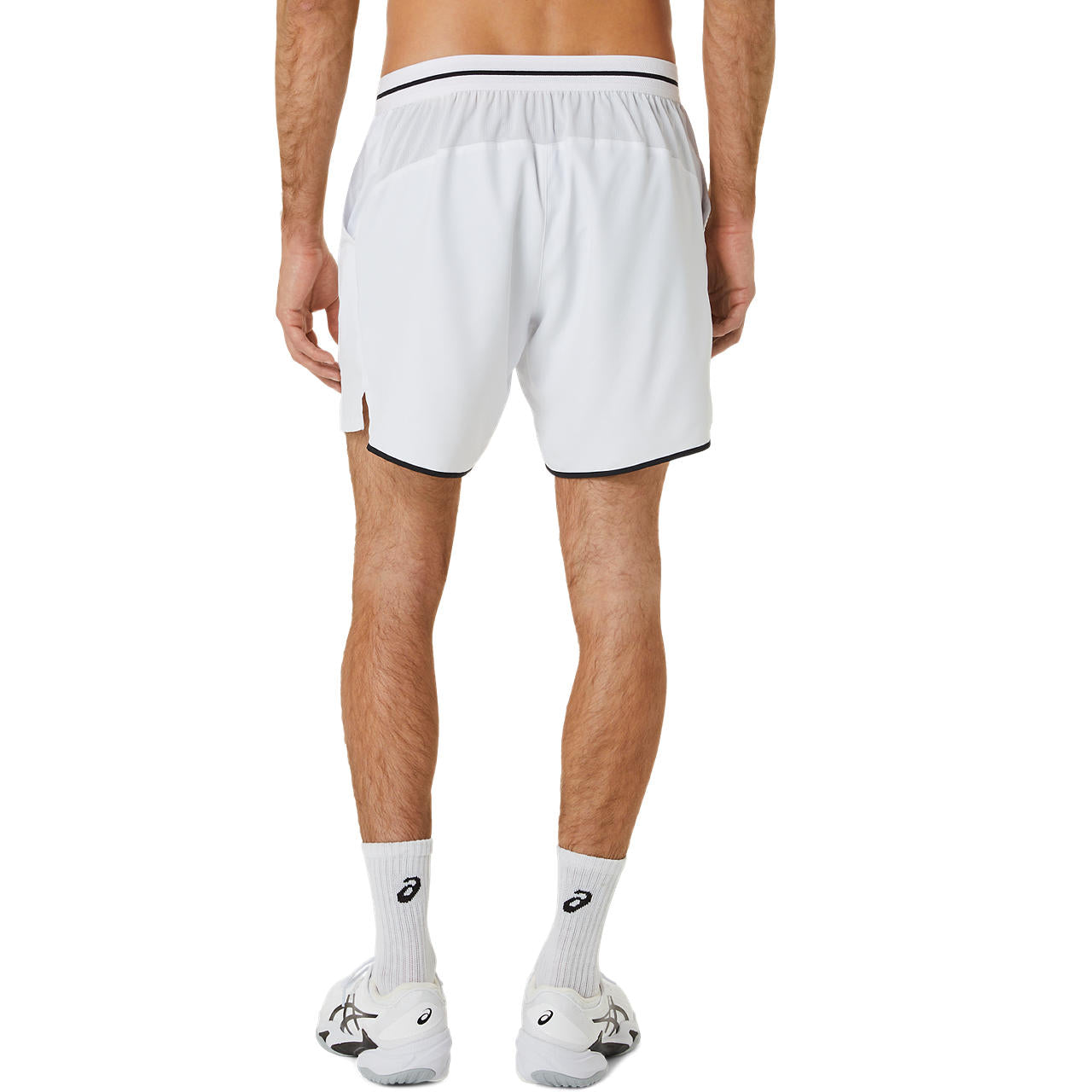 Asics Men's Match 7-Inch Shorts (White) - RacquetGuys.ca