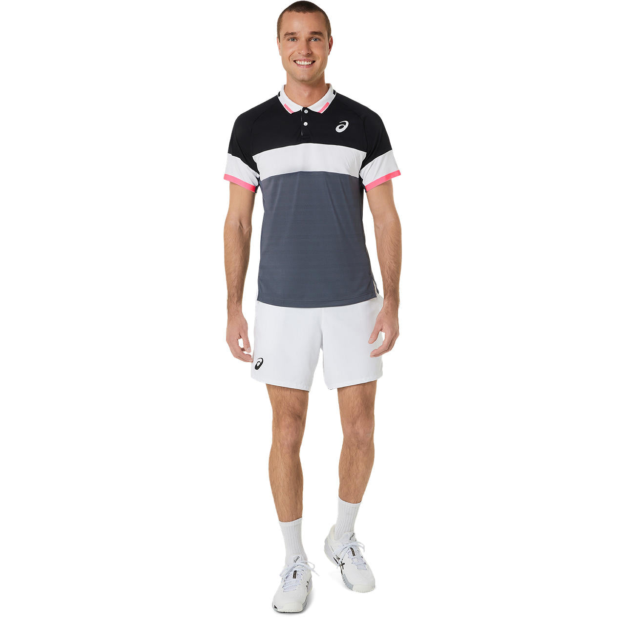 Asics Men's Match 7-Inch Shorts (White) - RacquetGuys.ca