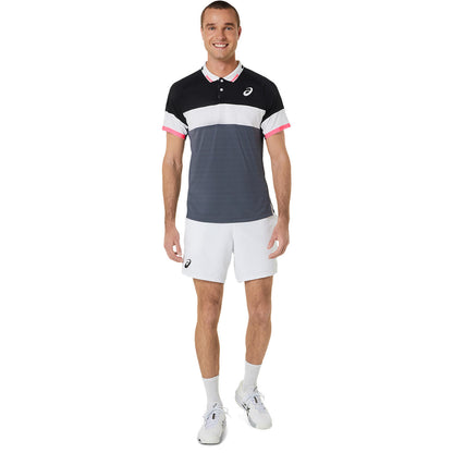 Asics Men's Match 7-Inch Shorts (White) - RacquetGuys.ca