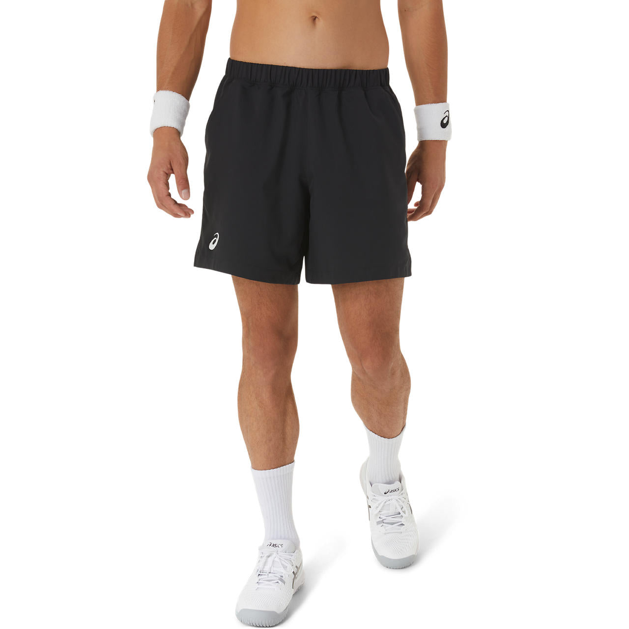 Asics Men's Court 7-Inch Shorts (Black) - RacquetGuys.ca