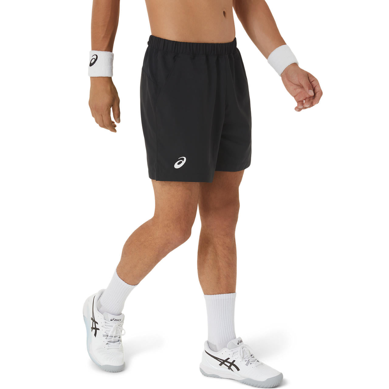 Asics Men's Court 7-Inch Shorts (Black) - RacquetGuys.ca