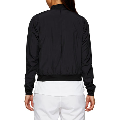 Asics Women's Practice Jacket (Black) - RacquetGuys.ca