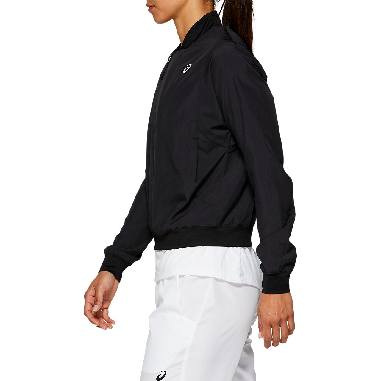 Asics Women's Practice Jacket (Black) - RacquetGuys.ca