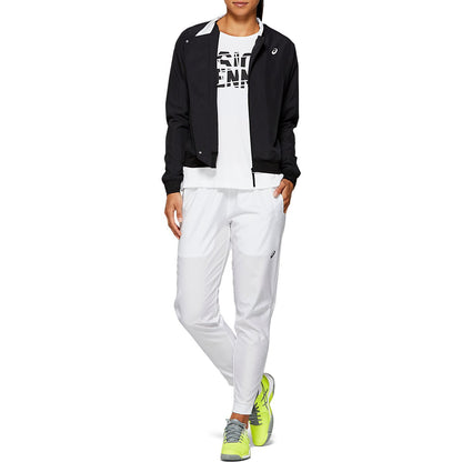 Asics Women's Practice Jacket (Black) - RacquetGuys.ca