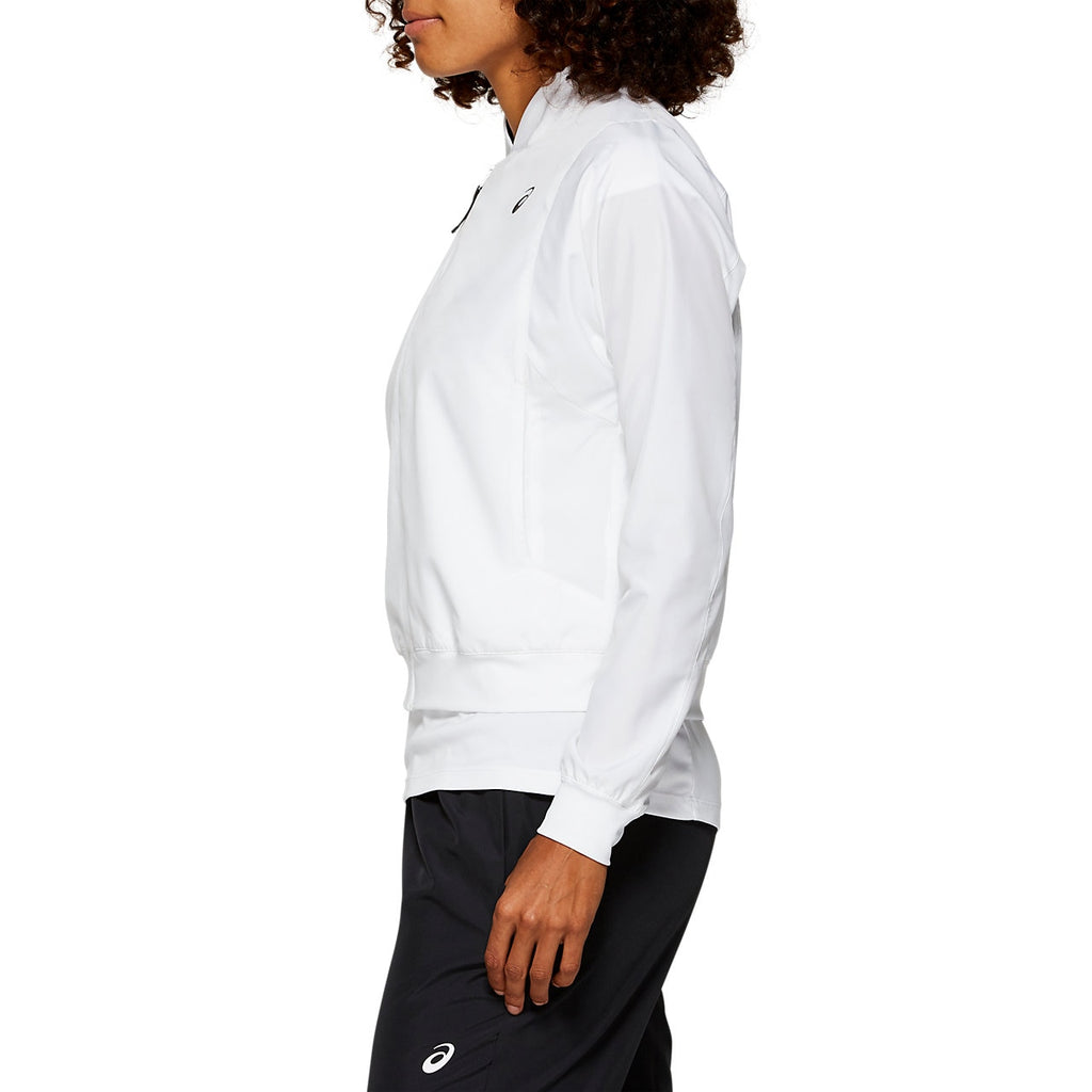 Asics Women's Practice Jacket (White) - RacquetGuys.ca