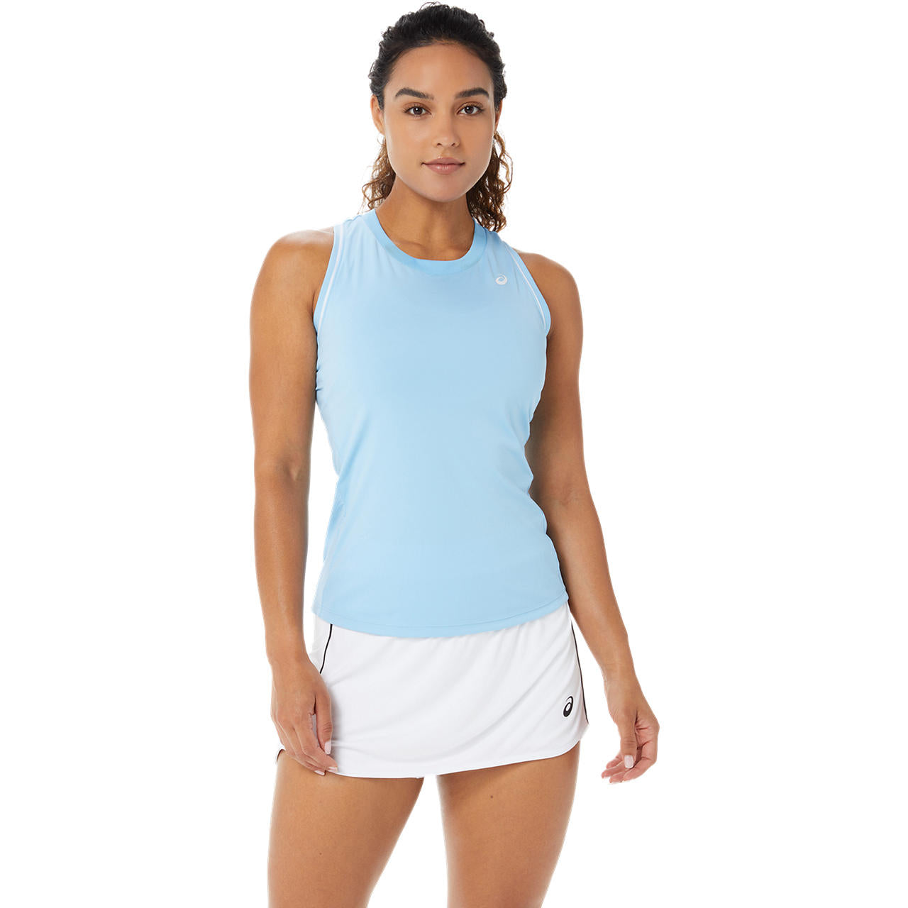 Asics Women's Piping Tank Top (Arctic Sky) - RacquetGuys.ca