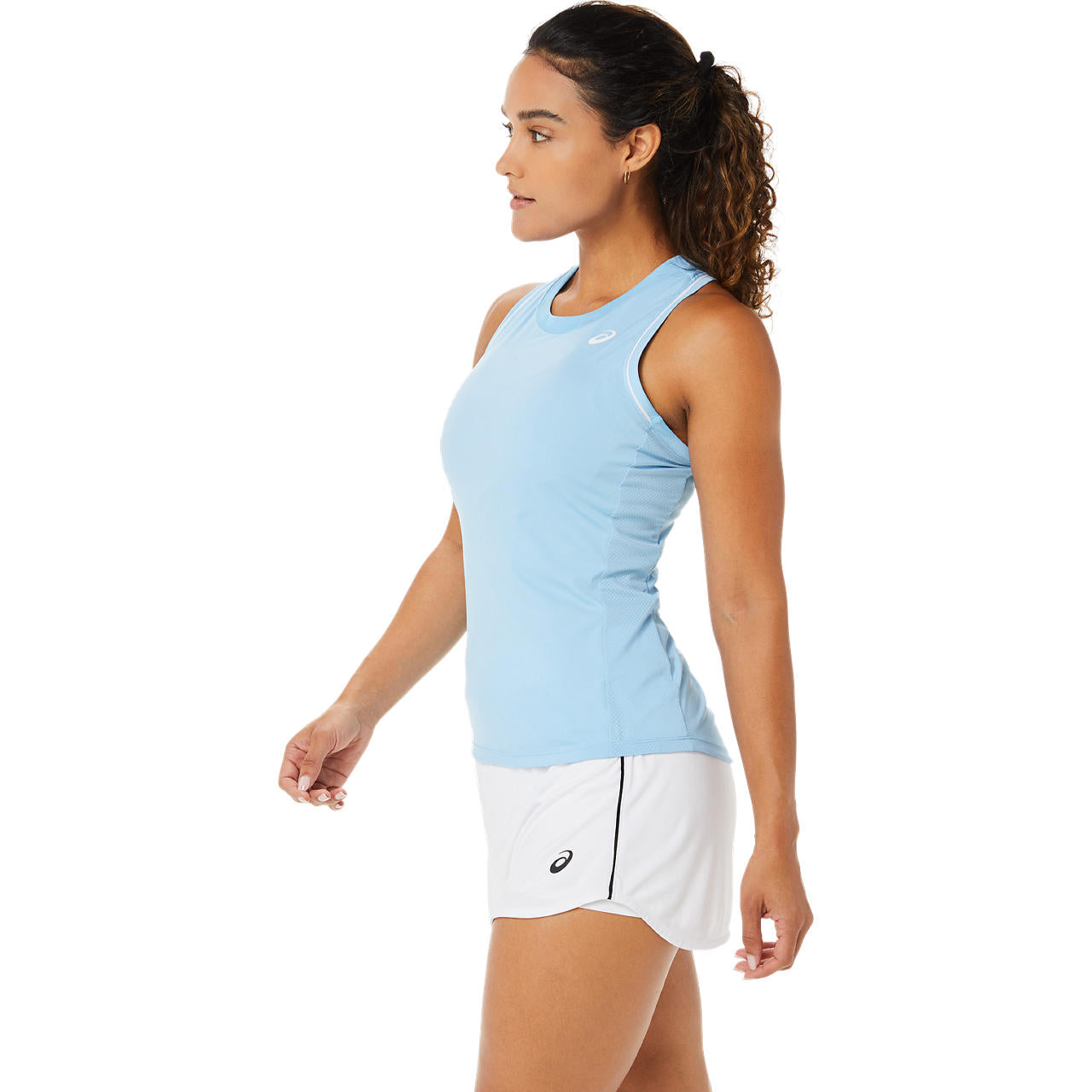 Asics Women's Piping Tank Top (Arctic Sky) - RacquetGuys.ca
