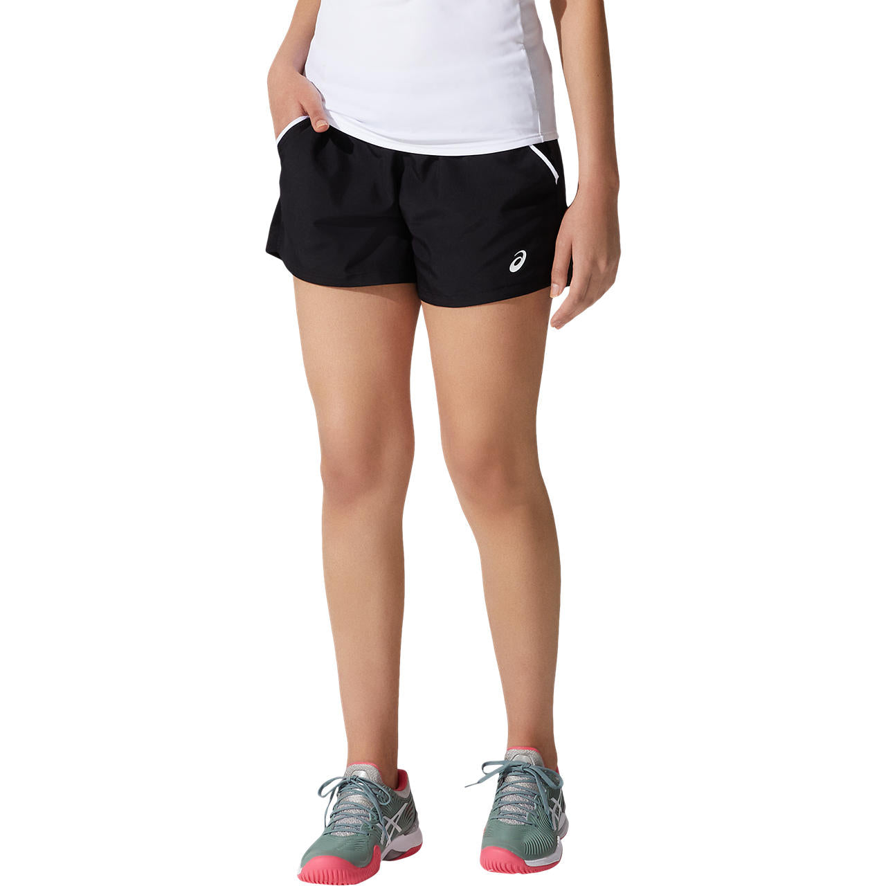 Asics Women's Court Shorts (Black) - RacquetGuys.ca