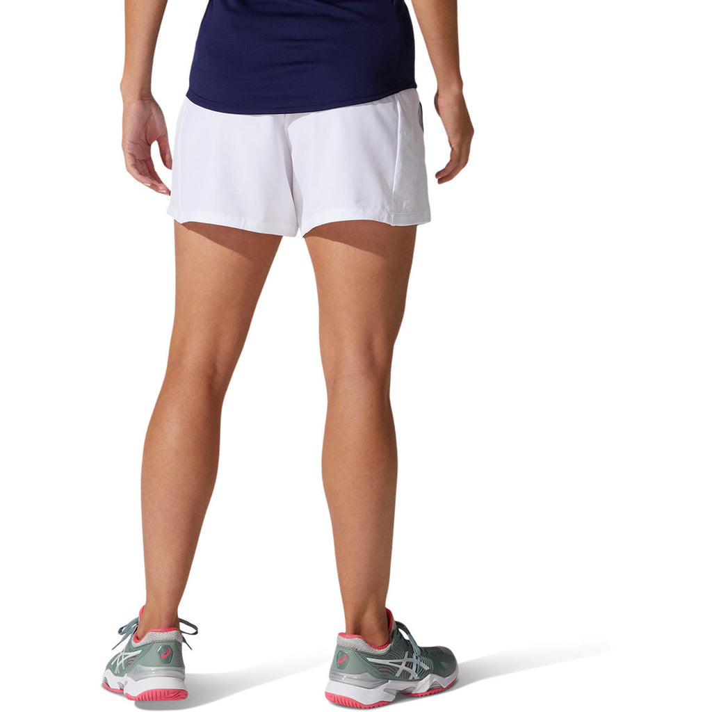Asics Women's Court Shorts (White) - RacquetGuys.ca