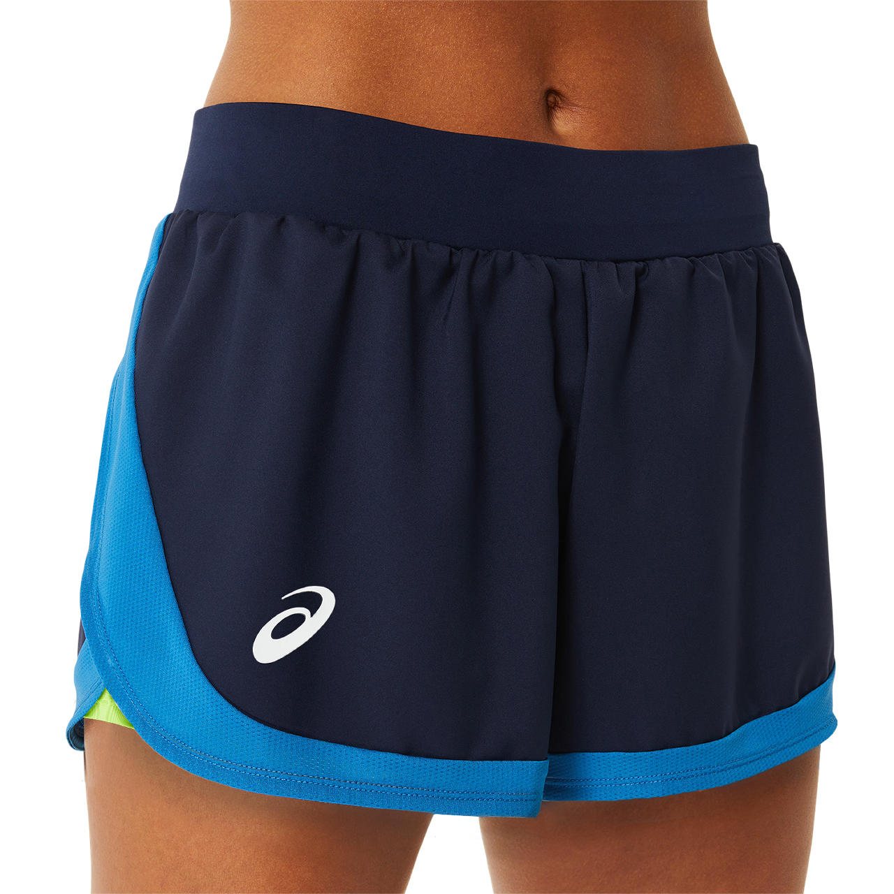 Asics Women's Match Short (Midnight/Hazard Green) - RacquetGuys.ca