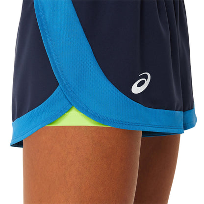 Asics Women's Match Short (Midnight/Hazard Green) - RacquetGuys.ca
