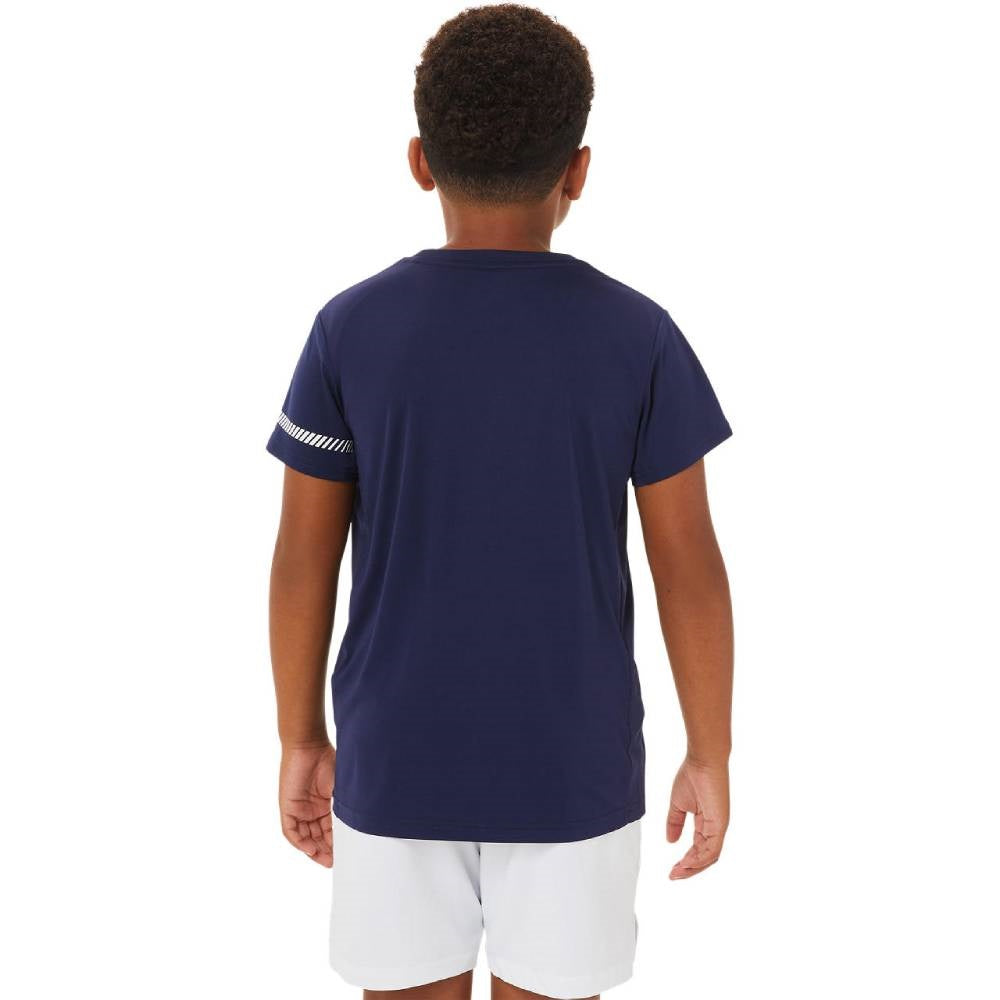 Asics Boy's Tennis SS Top (Peacoat) - RacquetGuys.ca