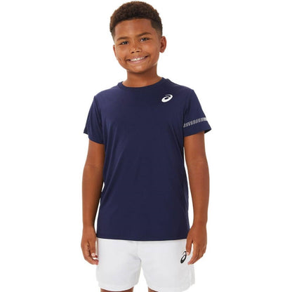 Asics Boy's Tennis SS Top (Peacoat) - RacquetGuys.ca
