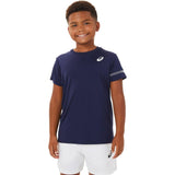 Asics Boys' Tennis Short Sleeved Top (Peacoat)