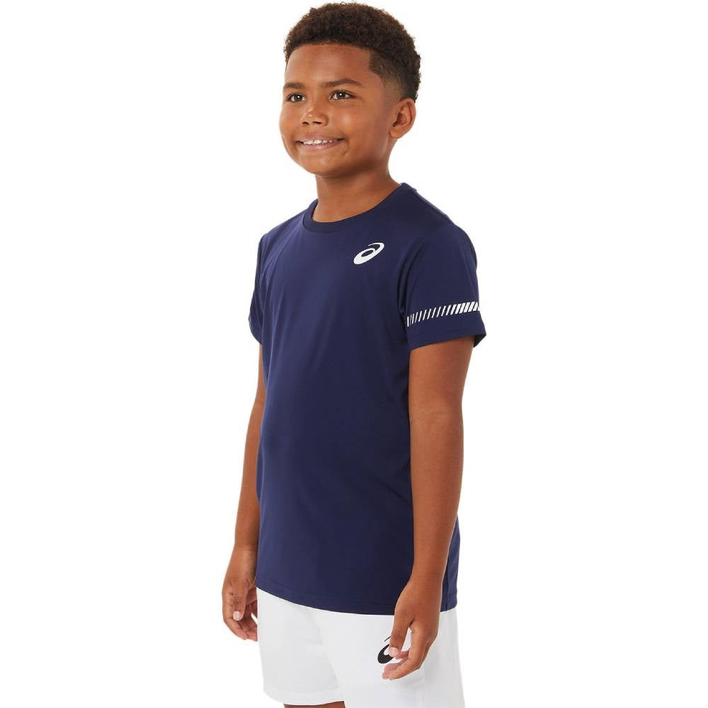 Asics Boy's Tennis SS Top (Peacoat) - RacquetGuys.ca