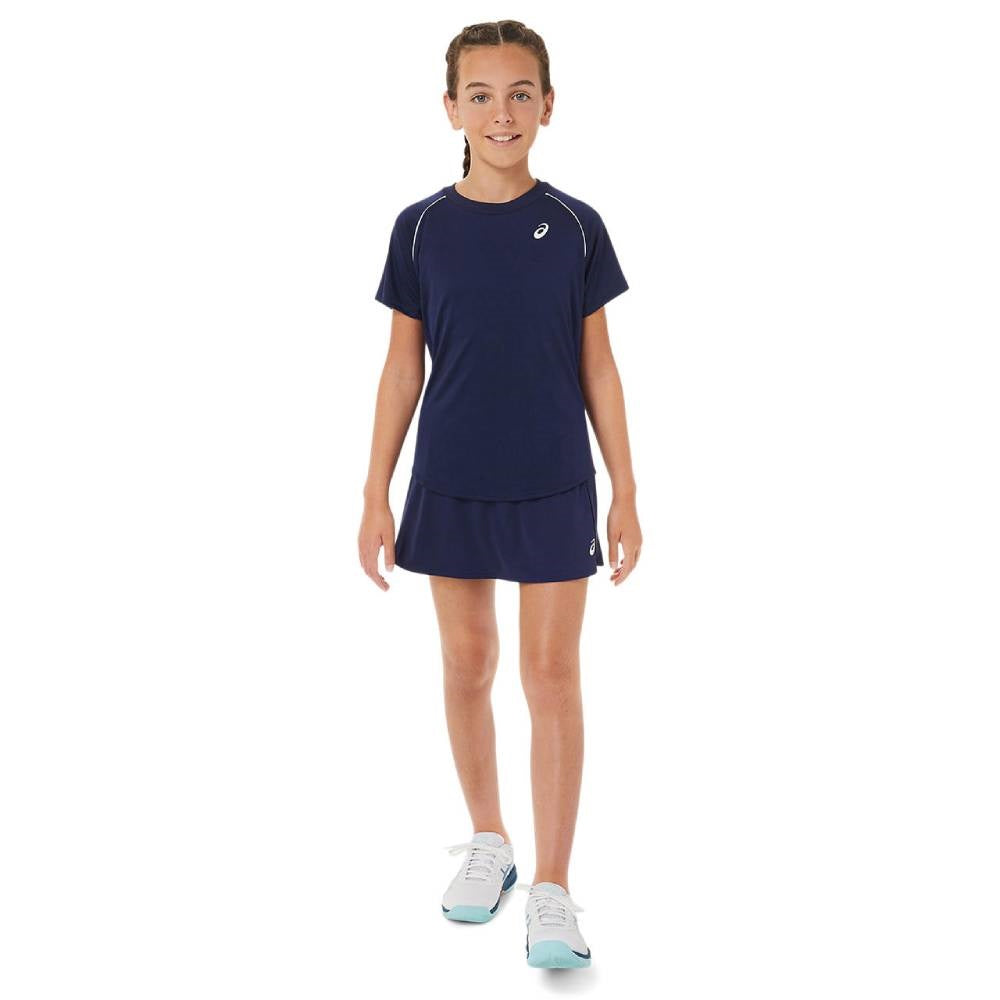 Asics Girl's Tennis SS Top (Peacoat) - RacquetGuys.ca