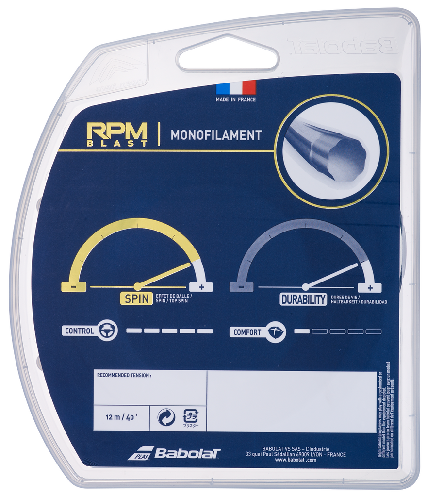 Babolat RPM Blast 17 1.25 Tennis String Black RacquetGuys
