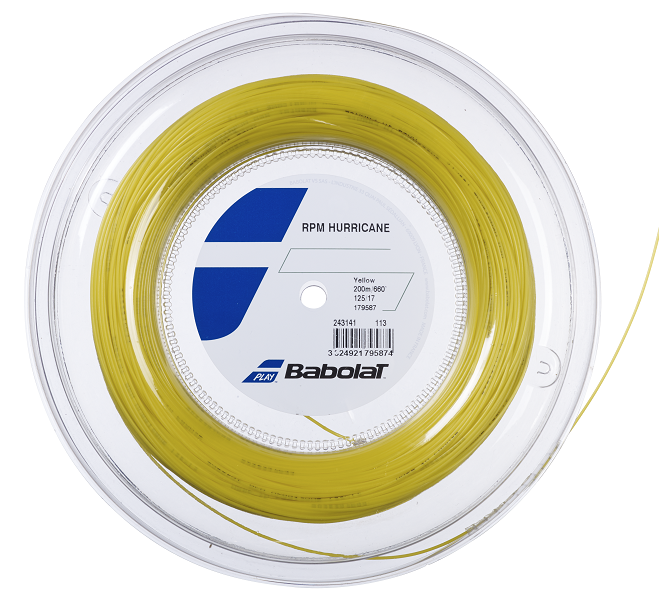 Babolat RPM Hurricane 17 Tennis String Reel (Yellow) - RacquetGuys.ca