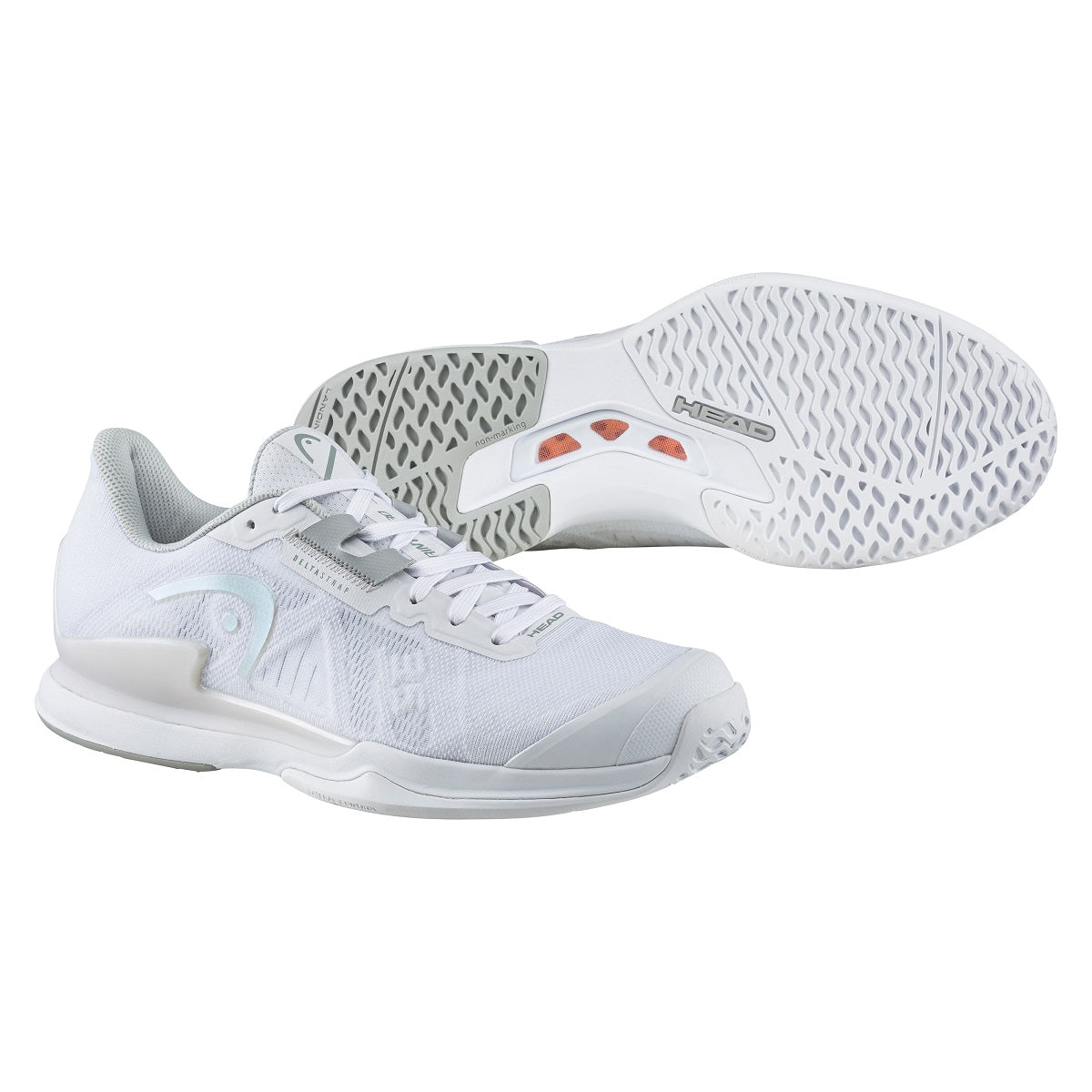 Head Sprint Pro 3.5 Women's Tennis Shoe (White/Iridescent) - RacquetGuys.ca