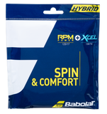 Babolat Spin & Comfort (RPM Power 17/1.25 & Xcel 16/1.30) Hybrid Tennis String