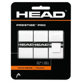 Head Prestige Pro Overgrip 3 Pack (White) - RacquetGuys.ca