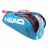 Head Tour Team Combi 6 Pack Racquet Bag (Blue/Pink) - RacquetGuys.ca