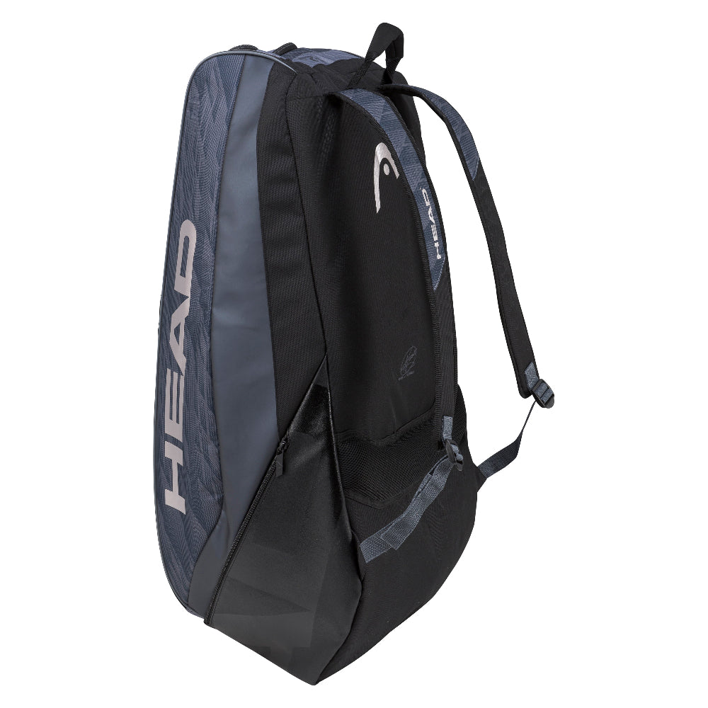 Head Djokovic Monstercombi 12 Racquet Bag (Anthracite/Black) - RacquetGuys.ca