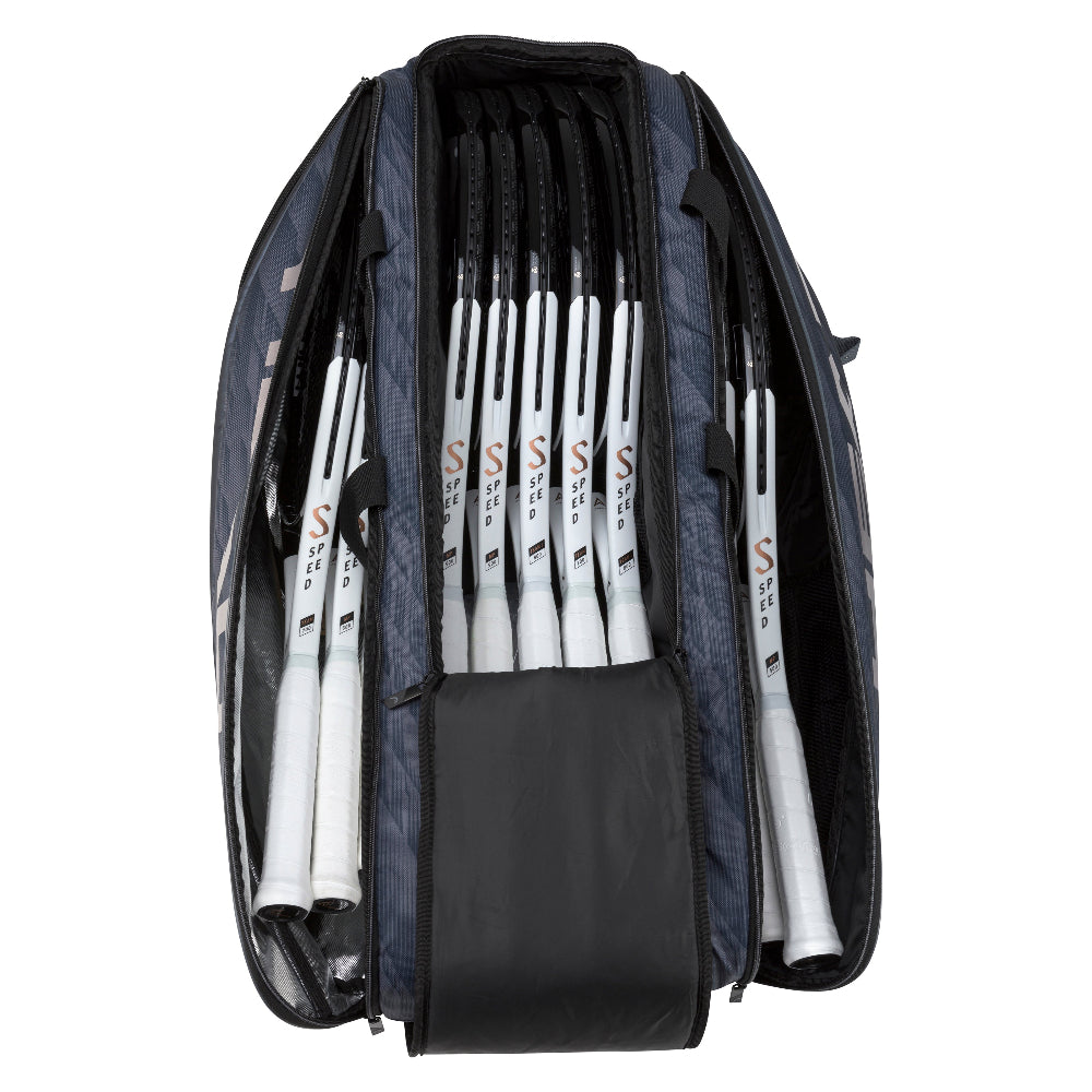Head Djokovic Monstercombi 12 Racquet Bag (Anthracite/Black) - RacquetGuys.ca