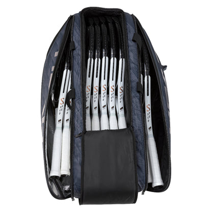 Head Djokovic Monstercombi 12 Racquet Bag (Anthracite/Black) - RacquetGuys.ca