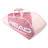 Head Tour Team Combi 6 Pack Racquet Bag (Rose/White) - RacquetGuys.ca