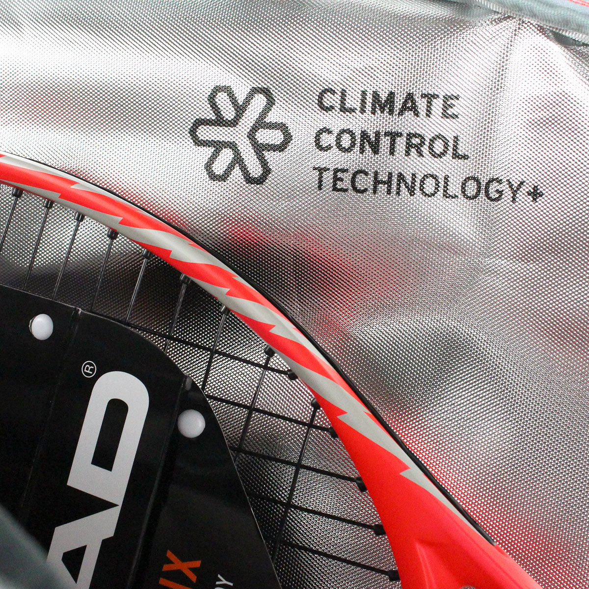 Head Radical Combi 6 Pack Racquet Bag (Grey/Orange) - RacquetGuys.ca